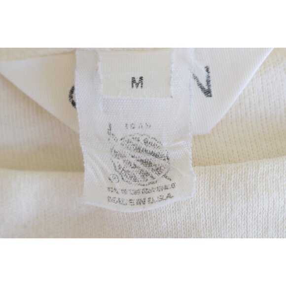 Vintage 80s Beige Long‎ Sleeves tee shirt size M - Picture 8 of 10